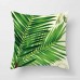 Green Tropical Plant Pillow Case Polyester Sofa Bed Cushion Cover Decorative CHK   263810504041